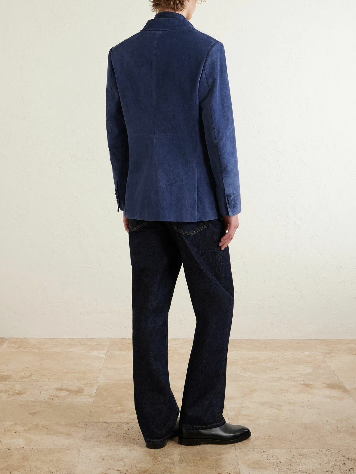 Gabriela Hearst - Irving Suede-Corduroy Blazer - Blue
