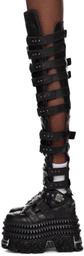 VETEMENTS Black New Rock Edition Gamer Tall Boots