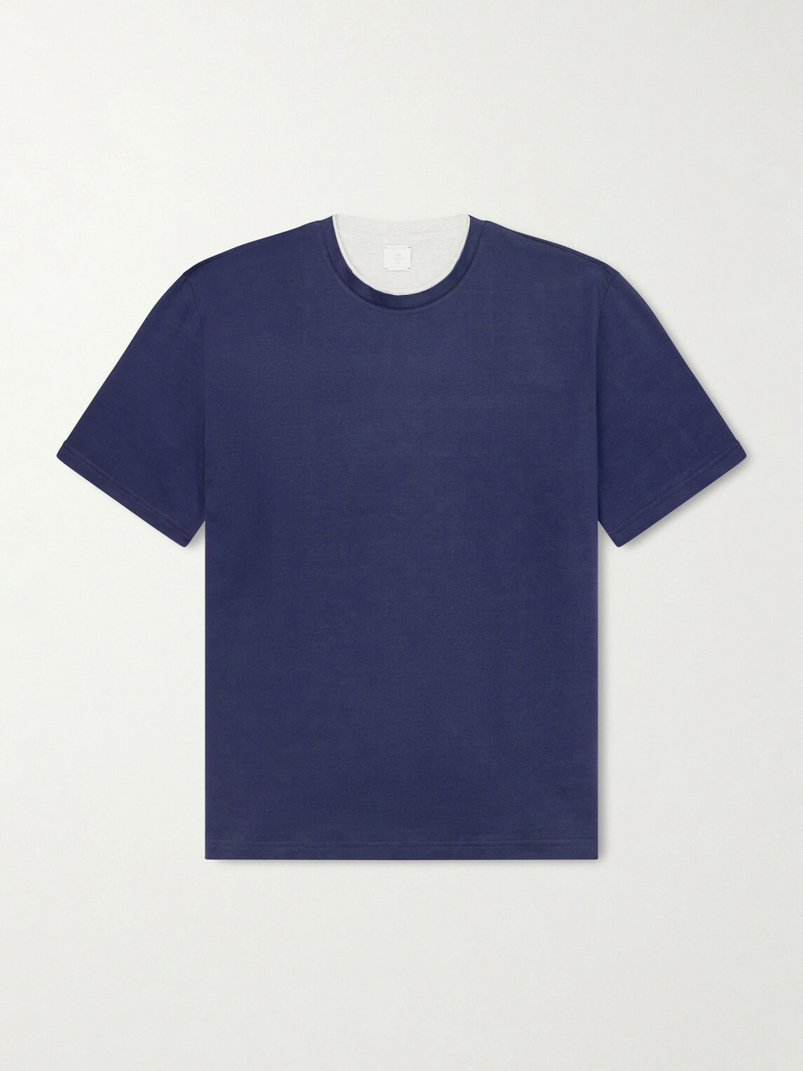 Eleventy - Giza Cotton-Jersey T-Shirt - Blue