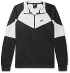 Nike - Colour-Block Stretch-Shell Zip-Up Sweatshirt - Black