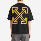 Off-White Men's Tape Arrow Skate T-Shirt in Black/Citrus