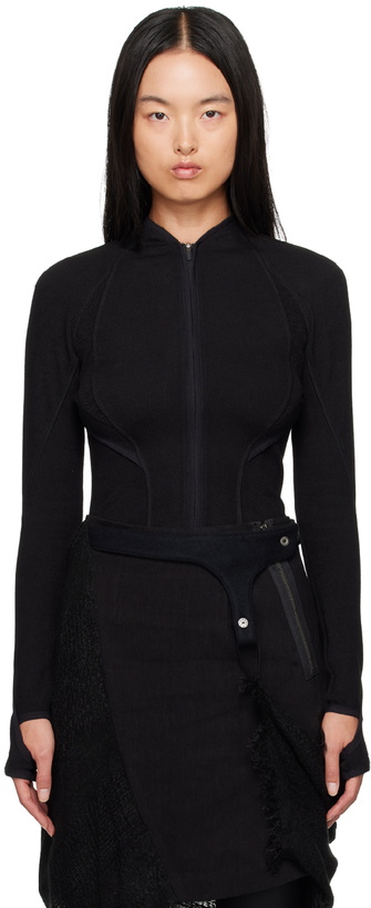 Photo: HYEIN SEO Black Slashed Jacket