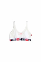 Diesel Bralette with sheer devoré effect - Bras Womens in White