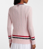 Thom Browne Cable-knit cotton cardigan