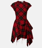 McQueen Asymmetric minidress
