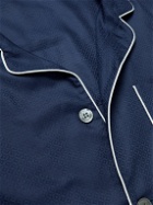 Derek Rose - Lombard Cotton-Jacquard Pyjama Set - Blue