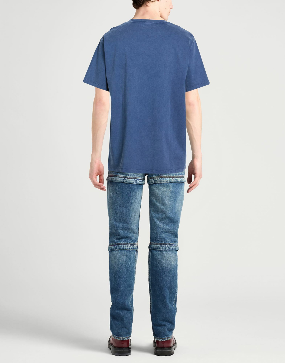 Balmain Mens T-shirt in Blue