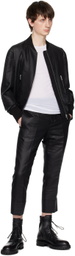 SAPIO White Raw Edge Long Sleeve T-Shirt