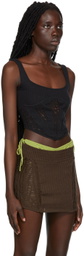Danielle Guizio SSENSE Exclusive Black Tank Top