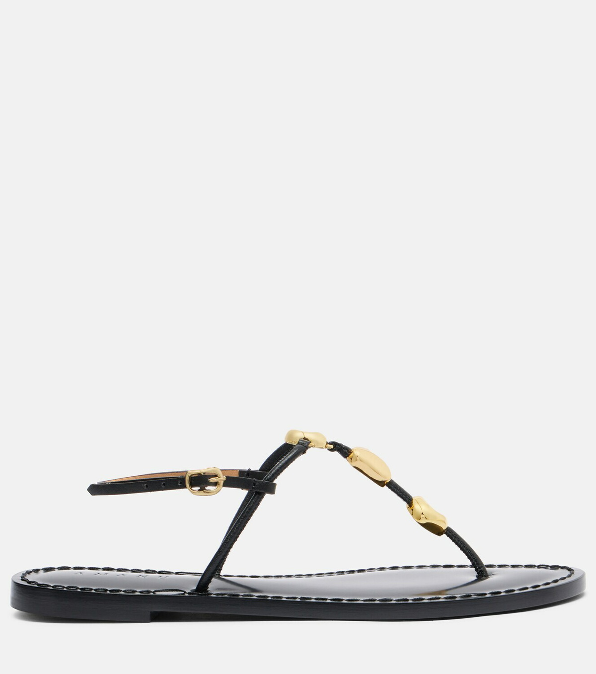 Amanu Nairobi leather thong sandals