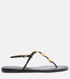 Amanu Nairobi leather thong sandals
