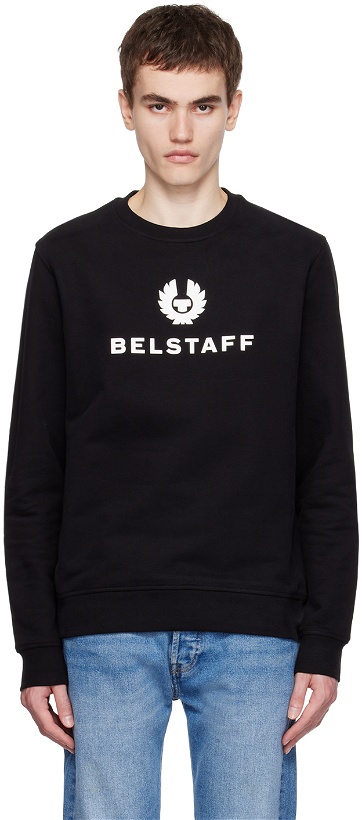 Photo: Belstaff Black Bonded Sweatshirt