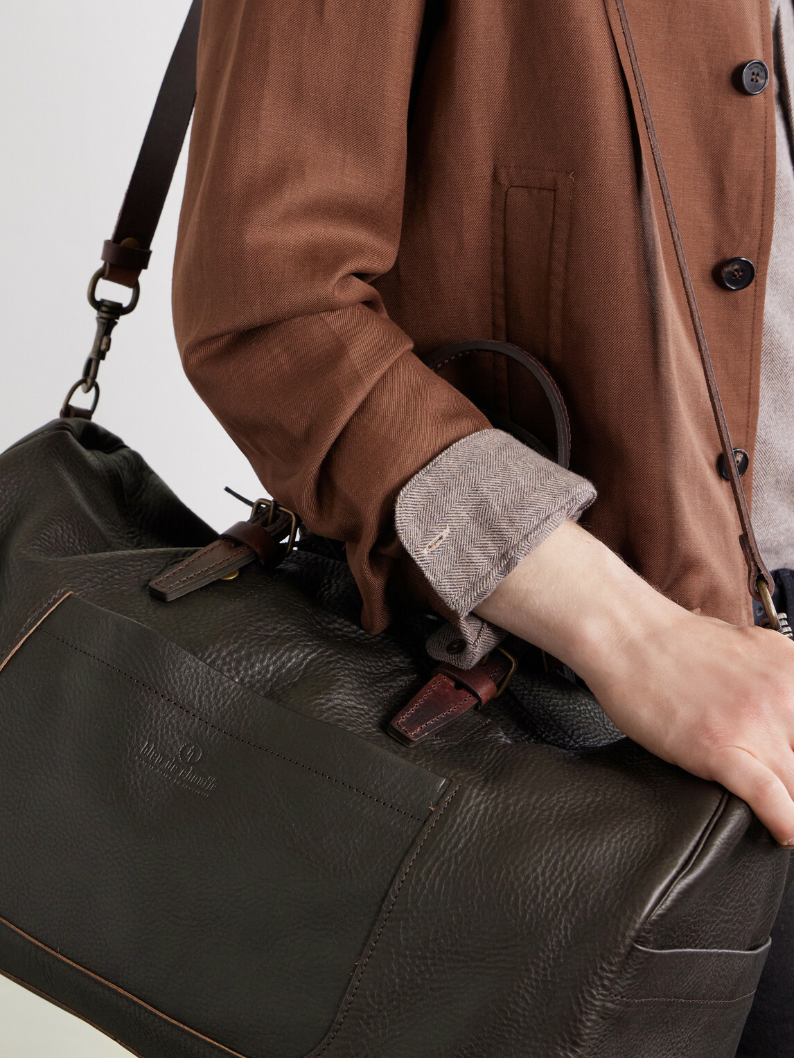 Bleu de Chauffe - Full-Grain Leather Weekend Bag