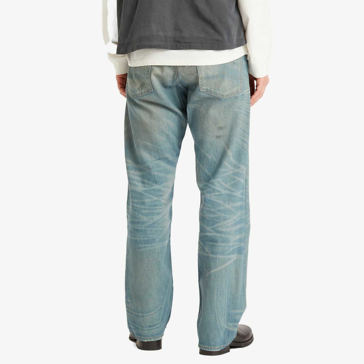 RRL Men's Vintage 5 Pocket Selvedge Relaxed Fit Jeans in