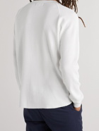 Beams Plus - Slim-Fit Waffle-Knit Cotton T-Shirt - White