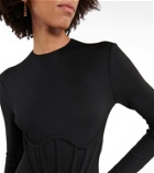 Versace Long-sleeved corset bodysuit