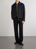 Versace - Wool and Mohair-Blend Blouson Jacket - Brown