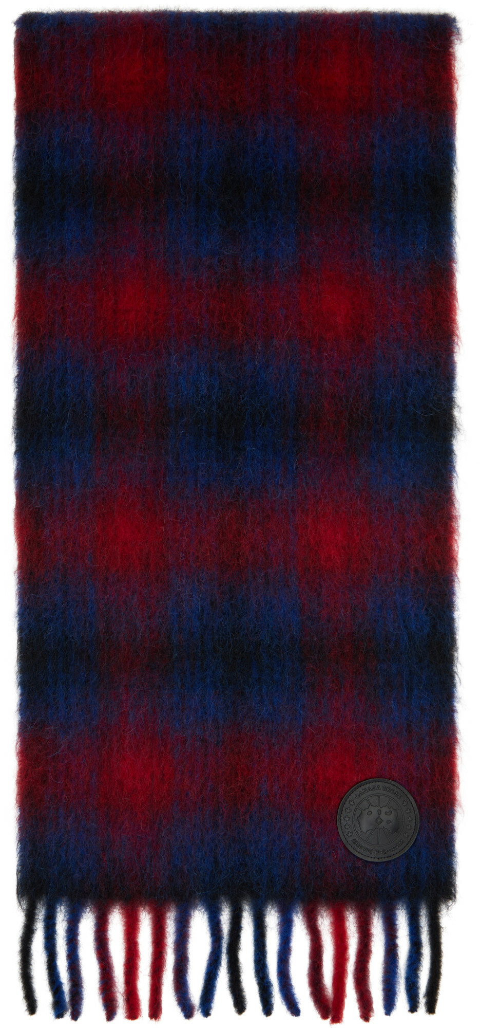 Canada Goose Blue & Red Mohair Scarf
