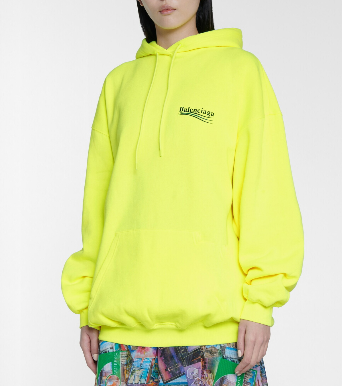Balenciaga - Logo cotton hoodie Balenciaga