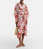 Max Mara Lancia floral silk beach dress