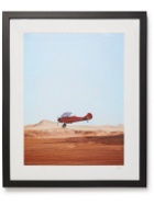 Sonic Editions - Framed 2017 Plane in the Desert Print, 16&quot; x 20&quot;