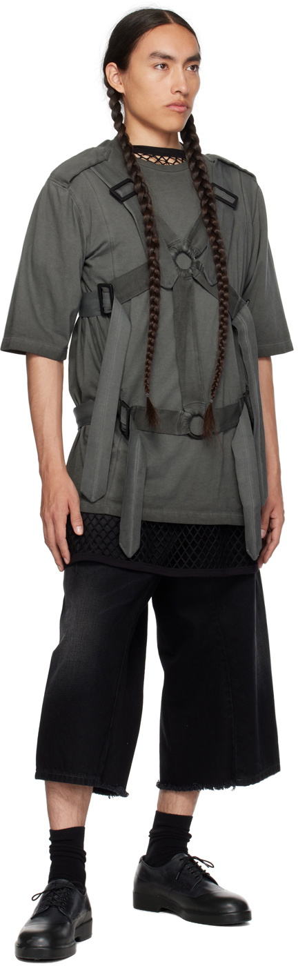 NICOLAS ANDREAS TARALIS Black Column Jeans