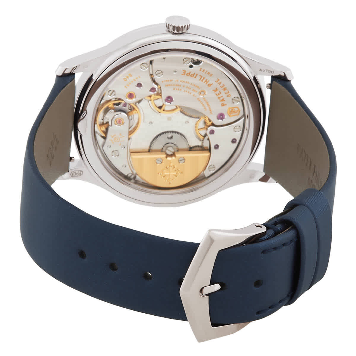 Patek Philippe Calatrava Automatic Diamond Blue Dial Ladies Watch 4997-200G-001