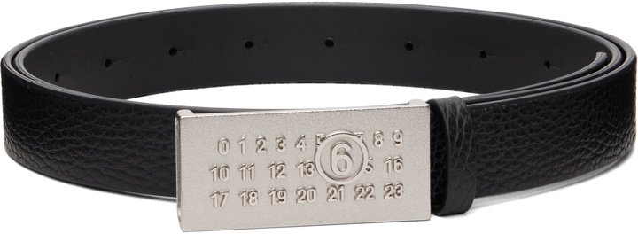 Photo: MM6 Maison Margiela Black Numeric Belt