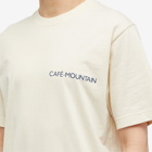 Café Mountain Men's Clubhouse T-Shirt in Natural/Cobalt