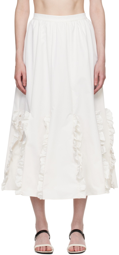 Photo: Kika Vargas White Lorella Midi Skirt