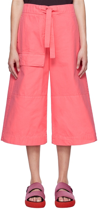 Photo: Dries Van Noten Pink Paint Shorts