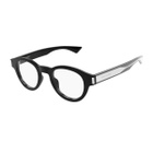 Saint Laurent Eyewear Saint Laurent Sl 792 Linea Corner Angle 001 Black Crystal Glasses