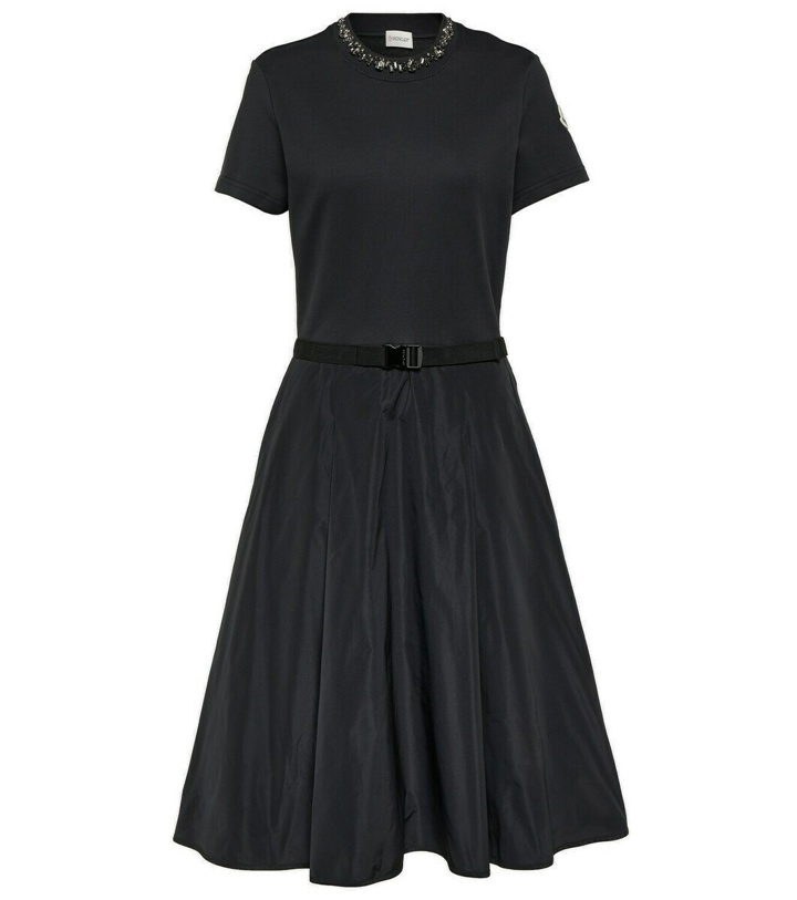 Photo: Moncler Belted embellished cotton midi dress