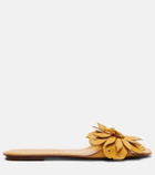 Zimmermann Brightside floral-appliqué leather sandals