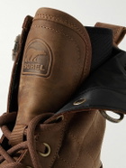 Sorel - CARIBOU™ ROYAL Rubber-Trimmed Quilted Shell Snow Boots - Brown