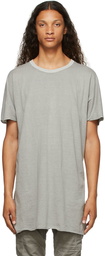 Boris Bidjan Saberi Grey Garment-Dyed One-Piece T-Shirt