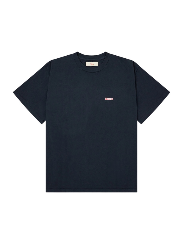 Photo: Cherry Los Angeles - Logo-Print Cotton-Jersey T-Shirt - Black
