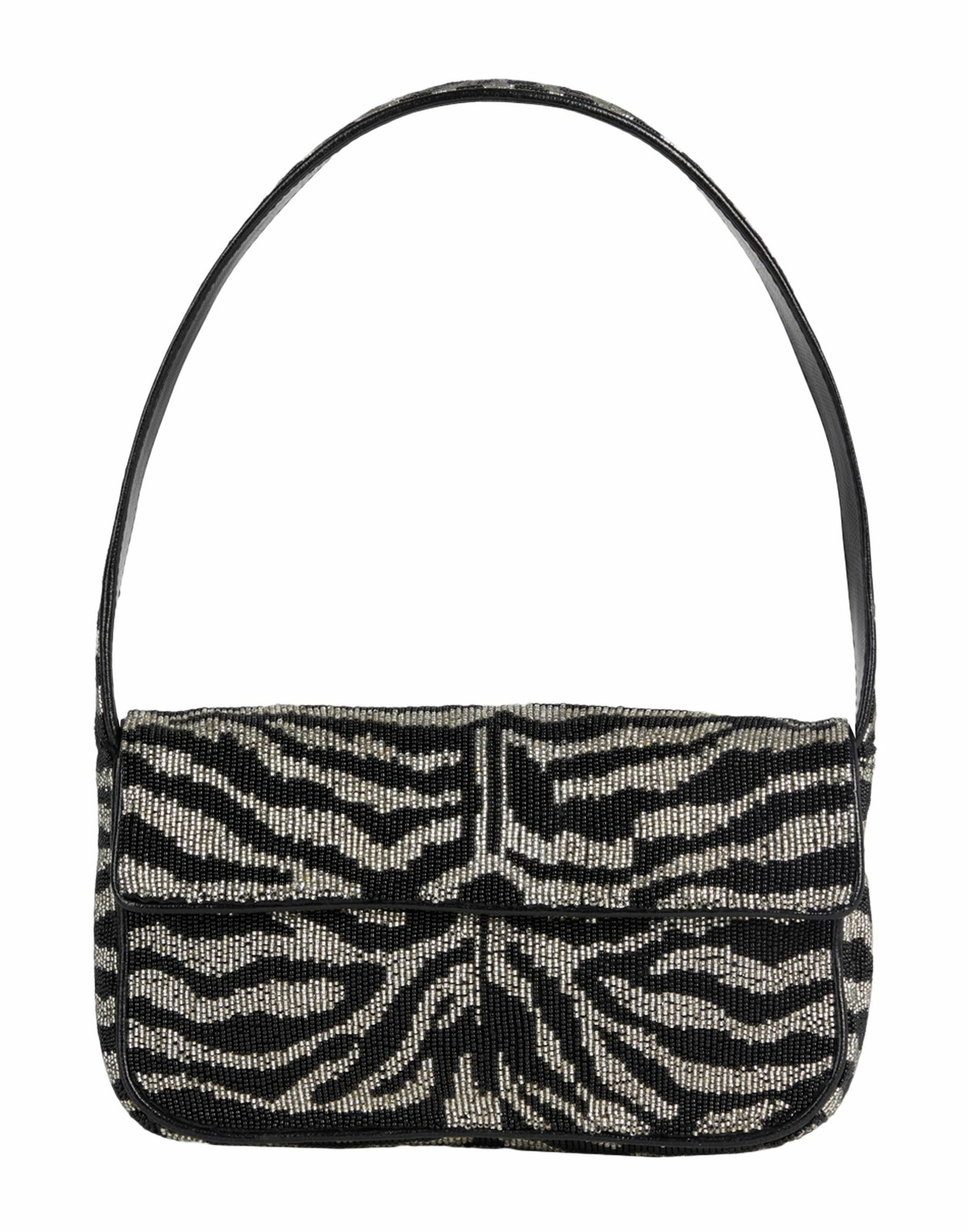 Staud Tommy Beaded Bag Womens Handbag in Black