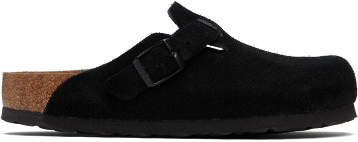 Photo: Birkenstock Black Regular Boston Soft Footbed Slip-on Loafers