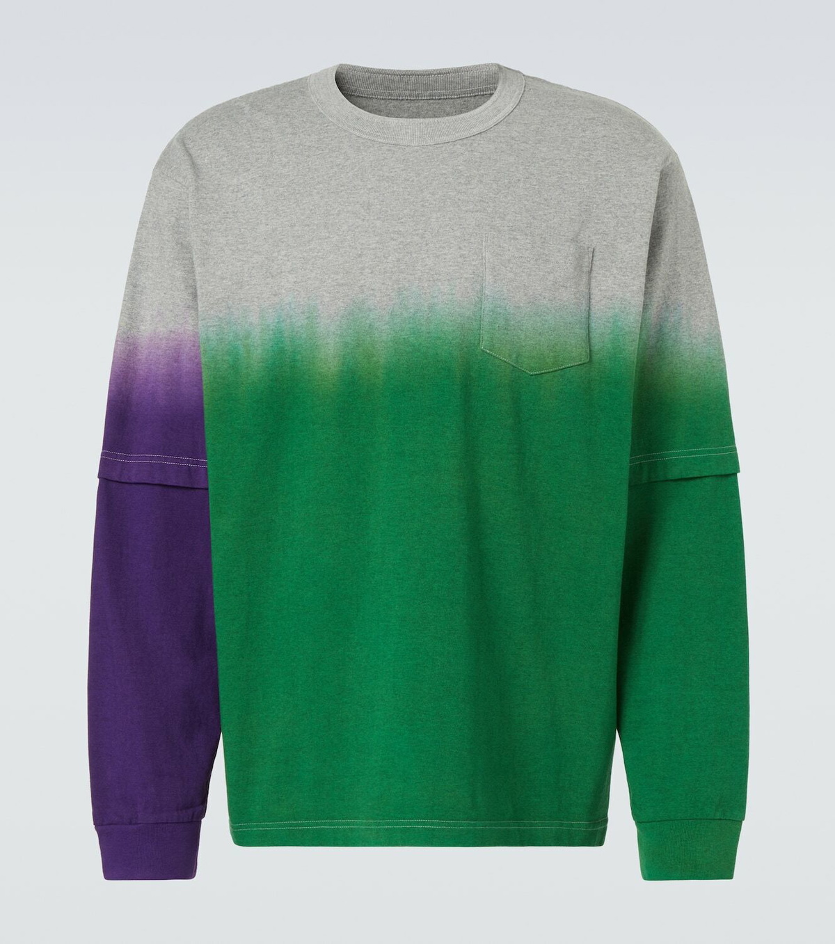 Sacai Dyed cotton sweatshirt