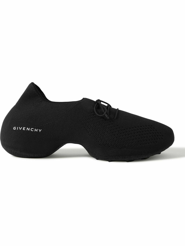 Photo: Givenchy - TK-360 Logo-Print Stretch-Knit Sneakers - Black
