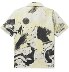 Folk - Alfie Kungu Camp-Collar Printed Linen and Cotton-Blend Shirt - White