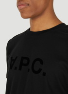 A.P.C. - VPC Flocked Logo T-Shirt in Black