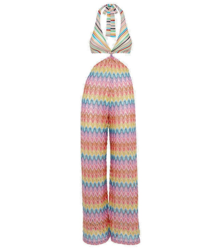 Photo: Missoni Zigzag cotton-blend lamé jumpsuit
