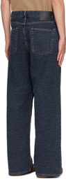 Acne Studios Blue Embossed Jeans