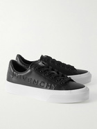 Givenchy - City Sport Logo-Embossed Leather Sneakers - Black