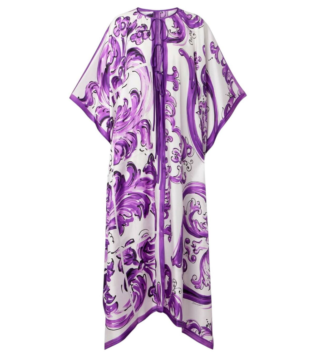 Dolce&Gabbana - Floral-printed cotton beach cover-up Dolce