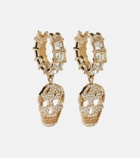 McQueen Crystal-embellished drop earrings