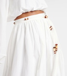 Faithfull x Monikh Oliveria silk and cotton maxi skirt