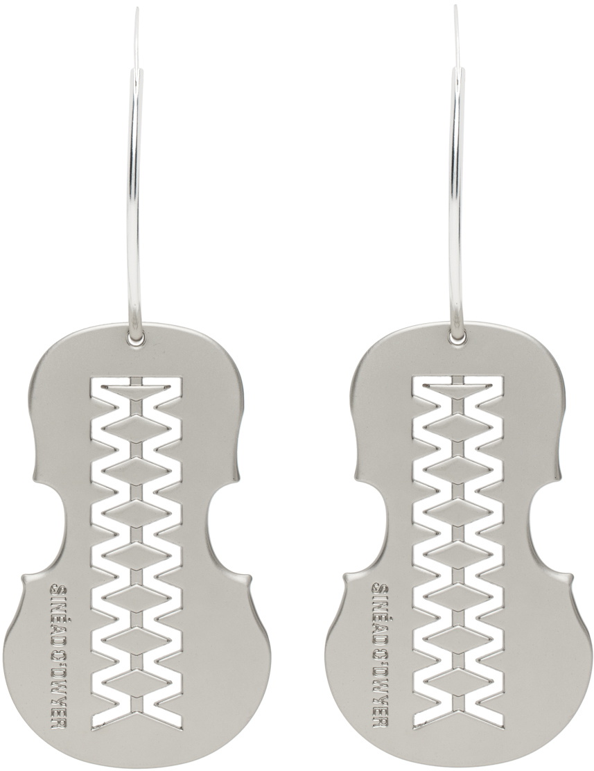Sinéad O’Dwyer SSENSE Exclusive Silver Hoop Earrings